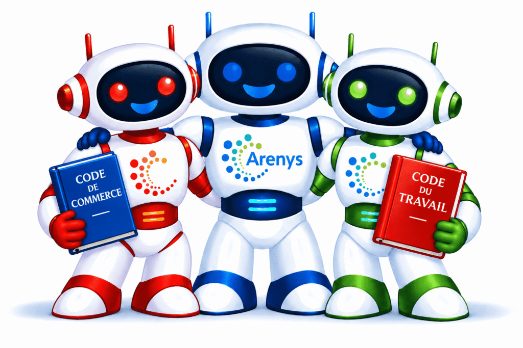 Logo 3 robots AI Expert Arenys